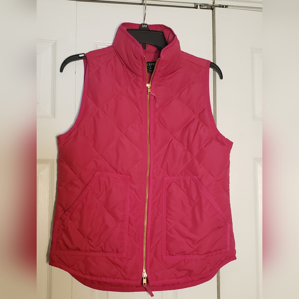 J.Crew Pink Puffer Vest